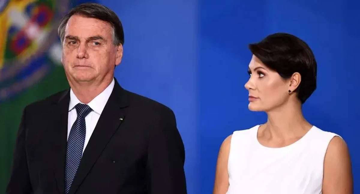 Bolsonaro e Michelle (Reprodução)