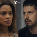 Travessia - Brisa (Lucy Alves) faz revelação sinistra para Oto (Romulo Estrela) que fica em choque: 