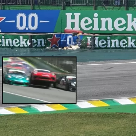 Caio Castro se envolve em acidente em Interlagos ao participar da Porsche Carrera Cup - Foto Reprodução