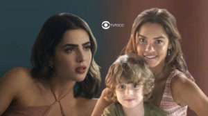 Travessia - Chiara (Jade Picon) fica interessada em Brisa (Lucy Alves) e é apunhalada pelas costas por Tonho (Vicente Alvite) (Foto: Reprodução / Globo / Montagem TV Foco)