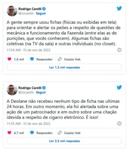 Rodrigo Carelli, veio a público se manifestar sobre ataques de manipulação no programa (Foto: Reprodução / Twitter)