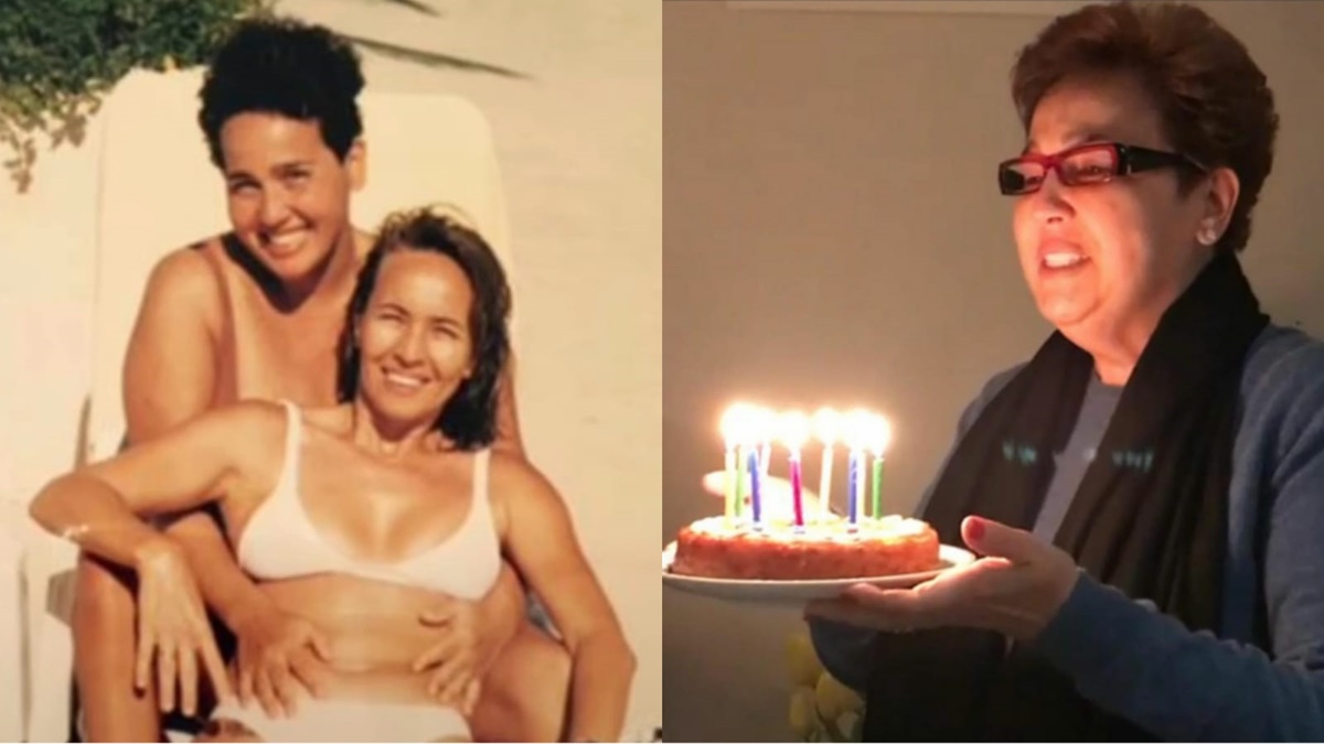 A atriz foi casada com a personal trainer por 10 anos; Foto de seu último aniversário 