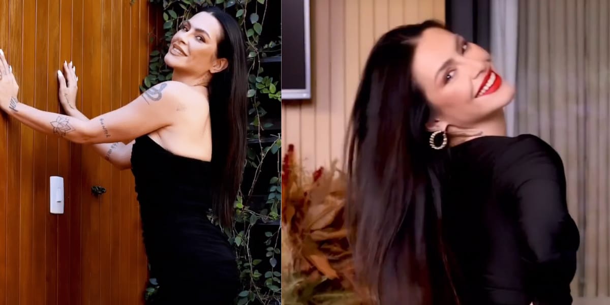 A atriz utilizou diversos looks em um compilado de vídeos (Reprodução: Instagram)