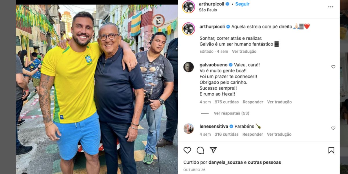 De acodo com Léo Dias, Arthur Picoli ganhou R$ 500 mil (Reprodução)