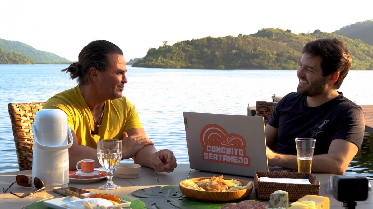 Eduardo Costa em participação no Conceito Sertanejo (Foto: Reprodução/YouTube)