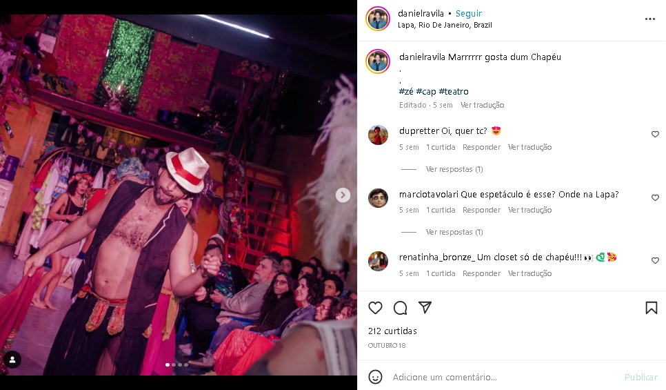 Ator se arriscou ao mudar de profissão (Foto: Reprodução/ Instagram)