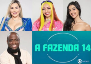 Enquete A Fazenda 14: Deolane Bezerra, Ruivinha de Marte, Bia Miranda e André Marinho estão na roça; vote em quem você quer que fique (Foto: Reprodução / PlayPlus / Montagem TV Foco)