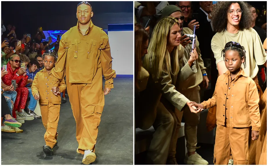 Filho do casal Gio Ewbank e Bruno Gagliasso rouba atenção em evento de moda, e para muitos, ele é o garoto mais lindo do Brasil - Foto Reprodução