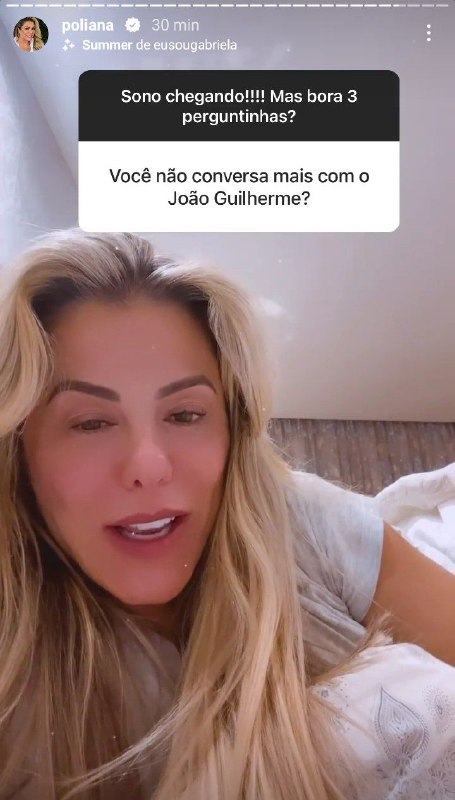 Poliana Rocha surpreendeu ao falar de João Guilherme, o filho mais novo de Leonardo (Foto: Reprodução/ Instagram)