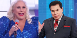 Fafá de Belém aproveitou para perguntar por Silvio Santos, mas Patrícia Abravanel desconversou (Foto: Reprodução)