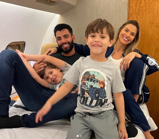 Filhos de Gusttavo Lima e Andressa Suita (Foto: Reprodução)