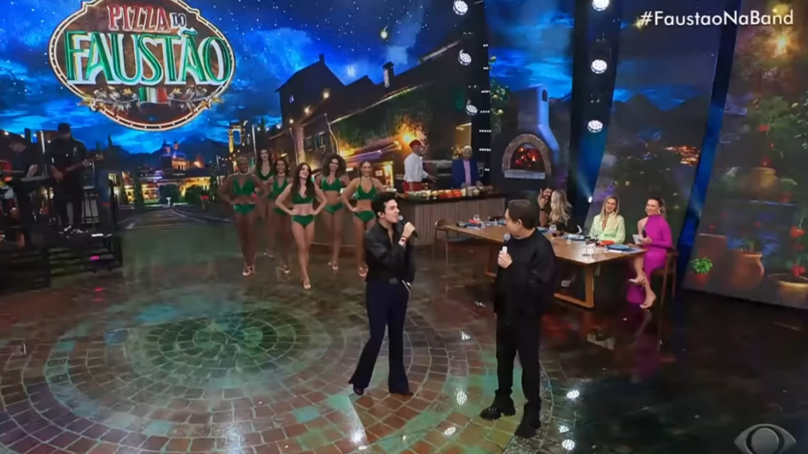 Luan Santana na Pizza do Faustão confessa como conheceu seu grande amor