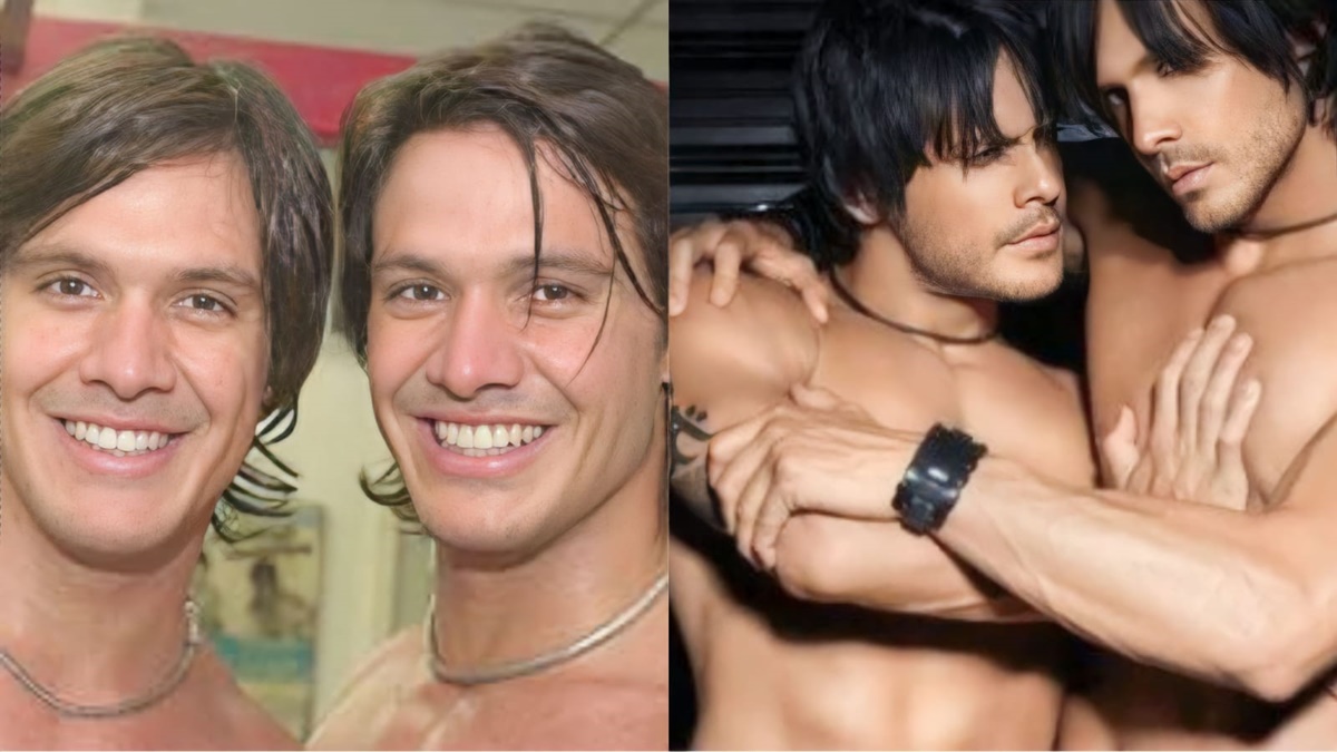 Os gêmeos Flávio e Gustavo exalavam sensualidade no passado