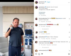 Com Covid, Galvão Bueno deixa hospital a menos de uma semana da Copa do Mundo (Foto: Reprodução / Instagram)