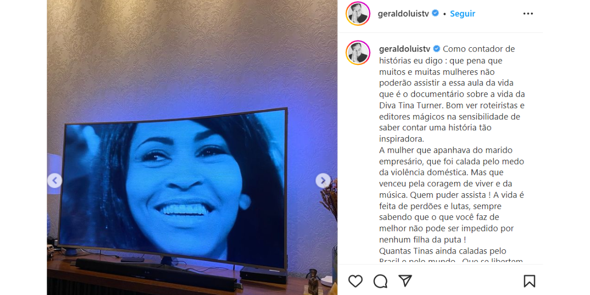 Geraldo Luís revela agressão e sofrimento de famosa que se calou por anos