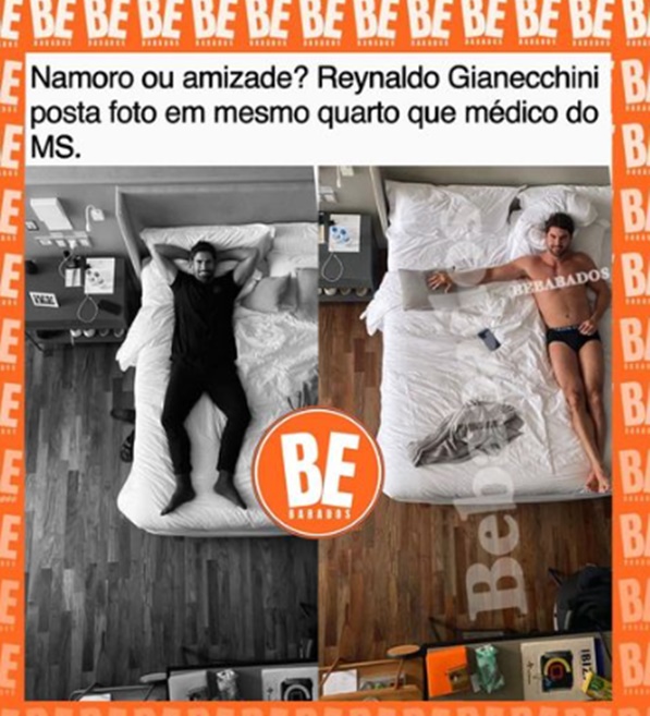 Perfil Be Babados faz montagem e mostra detalhes do mesmo quarto de Gianecchini (Reprodução/ Instagram)