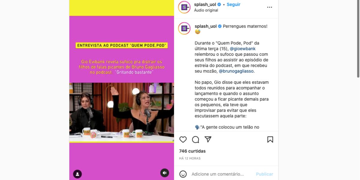 Giovanna Ewbank lembra de momento com filhos (Reprodução)