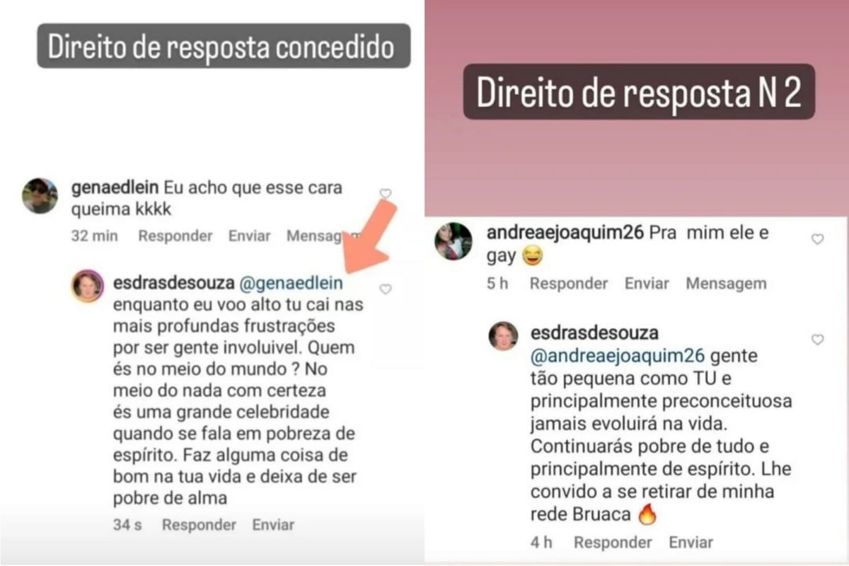 Esdras de Souza, marido de Gretchen, expõe seu direito de resposta ao ter sexualidade questionada