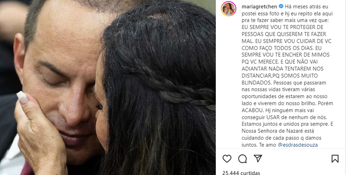 Gretchen abre o jogo e se revolta com fãs que apontam marido gay