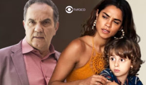 Reviravolta em Travessia - Quem diria? Guerra assume Brisa por amor ao filho dela (Foto: Reprodução / Globo / Montagem TV Foco)