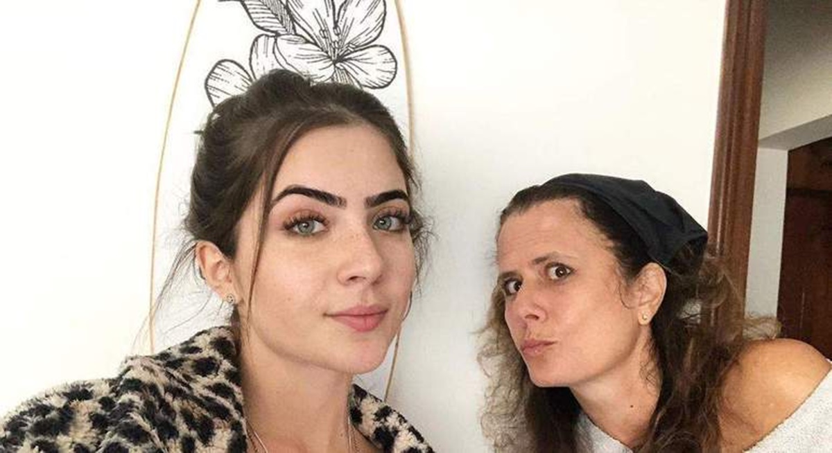 A atriz e sua mãe, Mônica Picon 