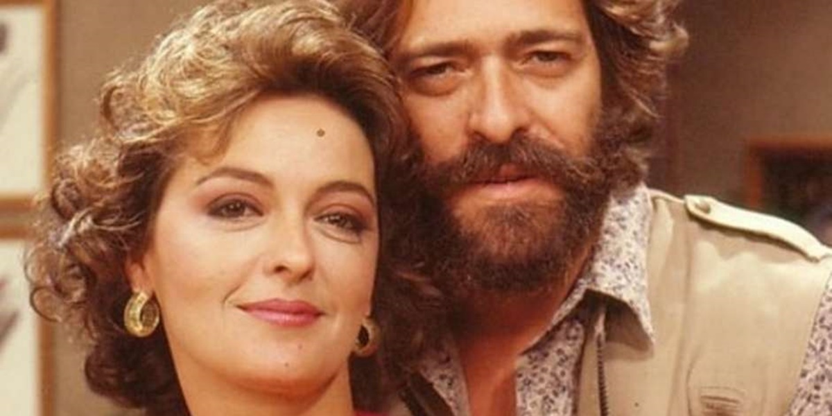 Maria Zilda e José de Abreu faziam par romântico na novela 'Bebê a Bordo' (Foto: Divulgação / TV Globo)