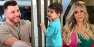 Murilo Huff, Marília Mendonça e o pequeno Léo - Foto: Reprodução/TV FOCO