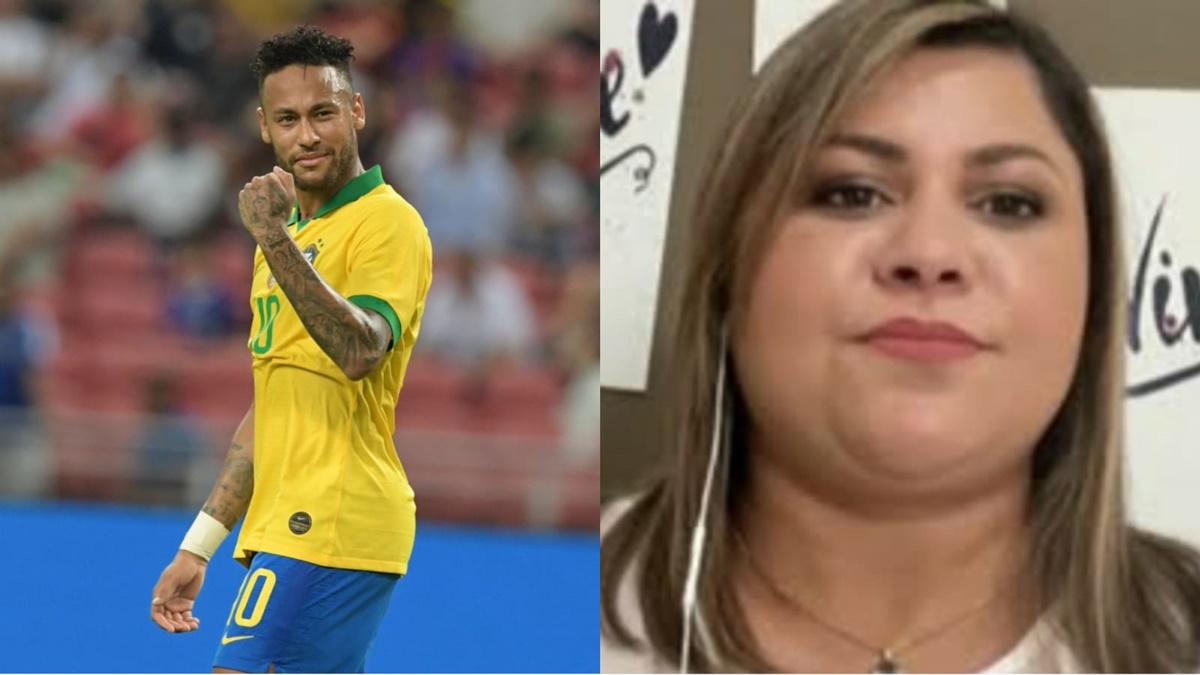 Neymar pode ser grande estrela da Copa do Mundo, afirmou Lene Sensitiva (Reprodução/ Montagem)