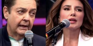 Faustão e Paula Fernandes na Band (Reprodução)