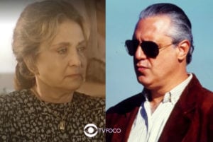 Luto em O Rei do Gado - Marieta morre e na passagem de tempo, irmão de Giovanna se torna bem-sucedido (Foto: Reprodução / Globo / Montagem TV Foco)