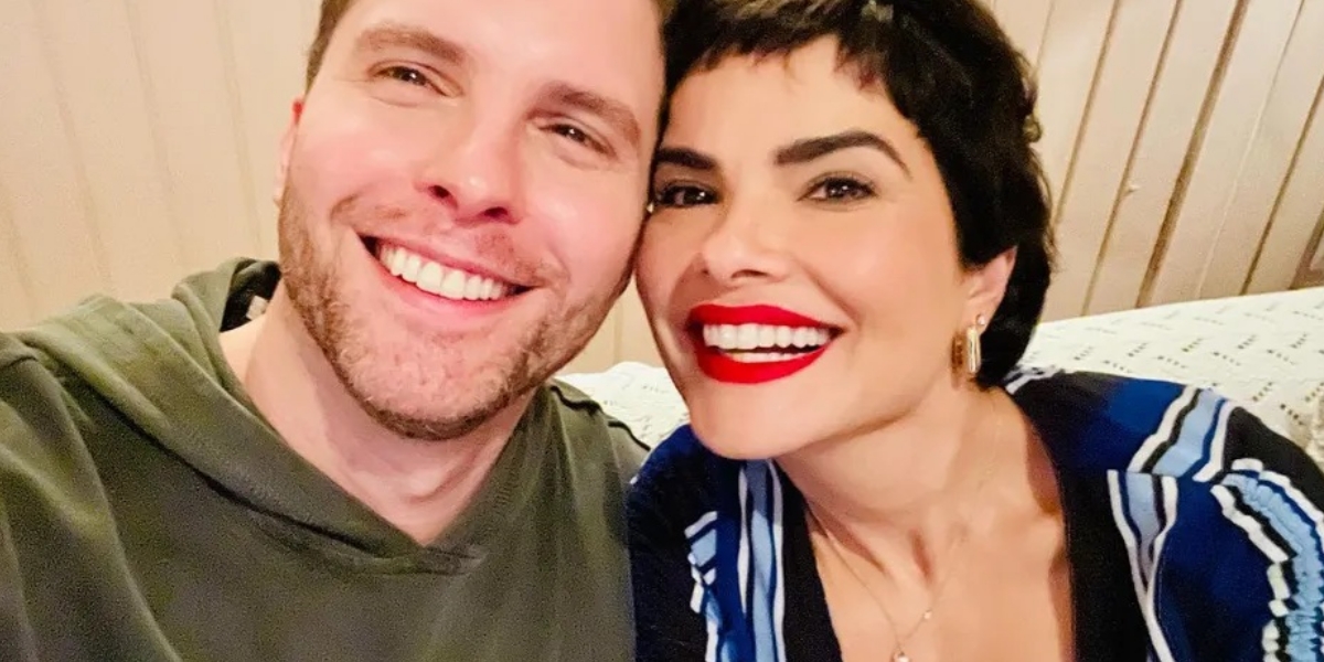 Vanessa Giácomo e Thiago Fragoso nos bastidores de Travessia (Foto: Reprodução/Instagram)