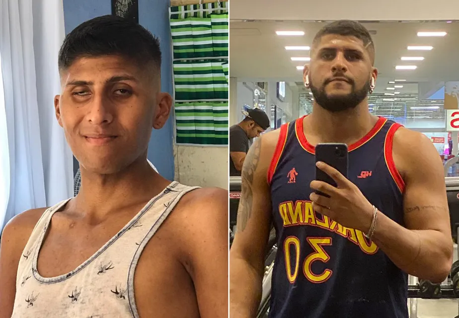 Vitor Ramos antes e depois (Imagem: Montagem)