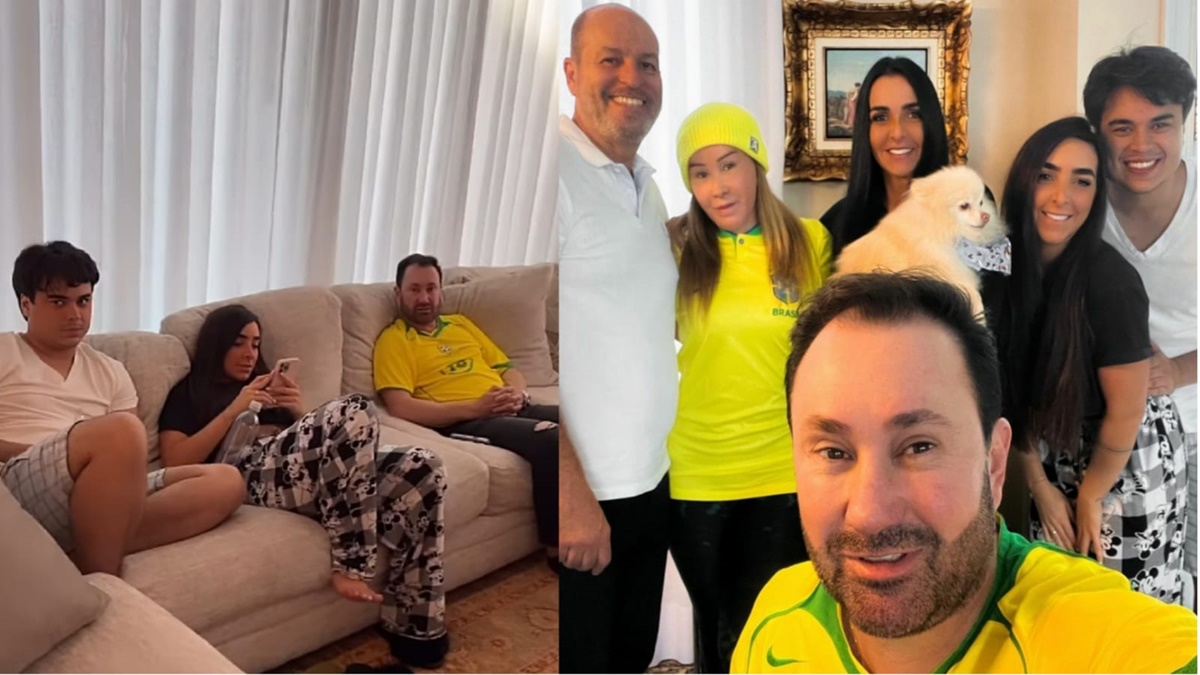 A mãe de Wanessa com familiares e amigos no Dia de Ação de Graças americano e entrega torcida na Copa do Mundo (Reprodução/ Instagram)