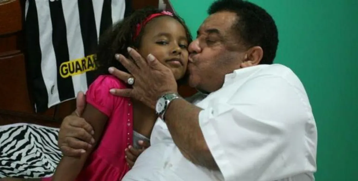 Agnaldo Timóteo e a filha (Foto: Divulgação)