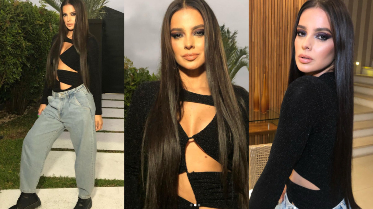 a esposa do apresentador arrasa nos looks pelas redes sociais (Foto Reprodução/Internet)