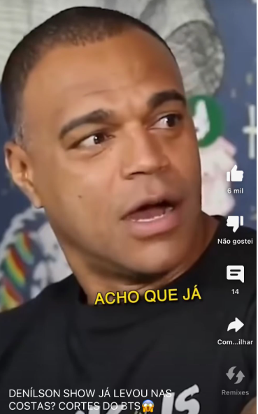 Ex-jogador Denílson, é questionado sobre traição e é sincero em resposta, deixando o Brasil chocado - Foto Reprodução