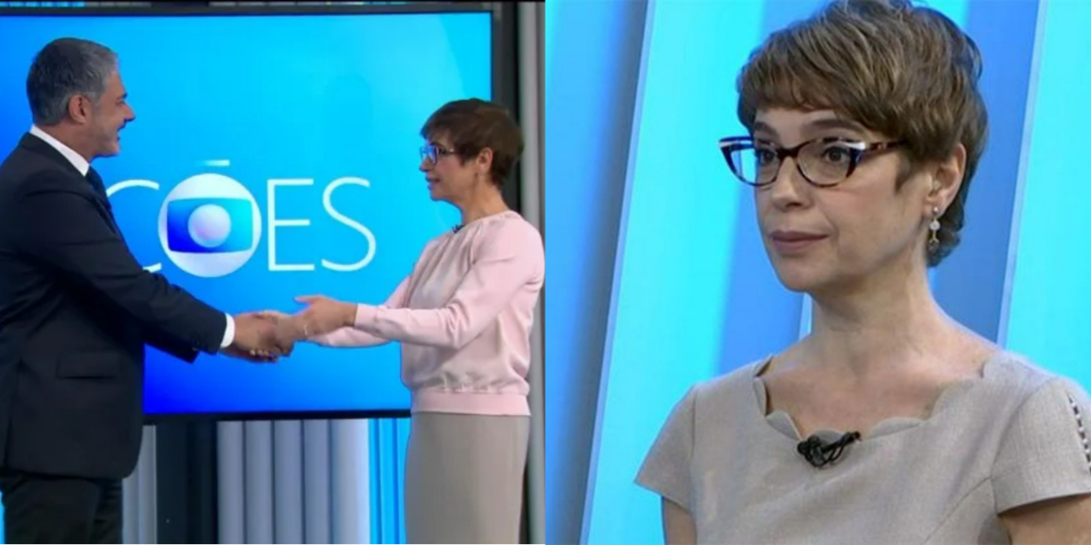 William Bonner e Renata Lo Prete (Foto: Reprodução/TV Globo)