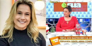 Programa de Sonia Abrão revelou climão de Fernanda Gentil com emissora (Foto: Reprodução/TV Globo/RedeTV!)