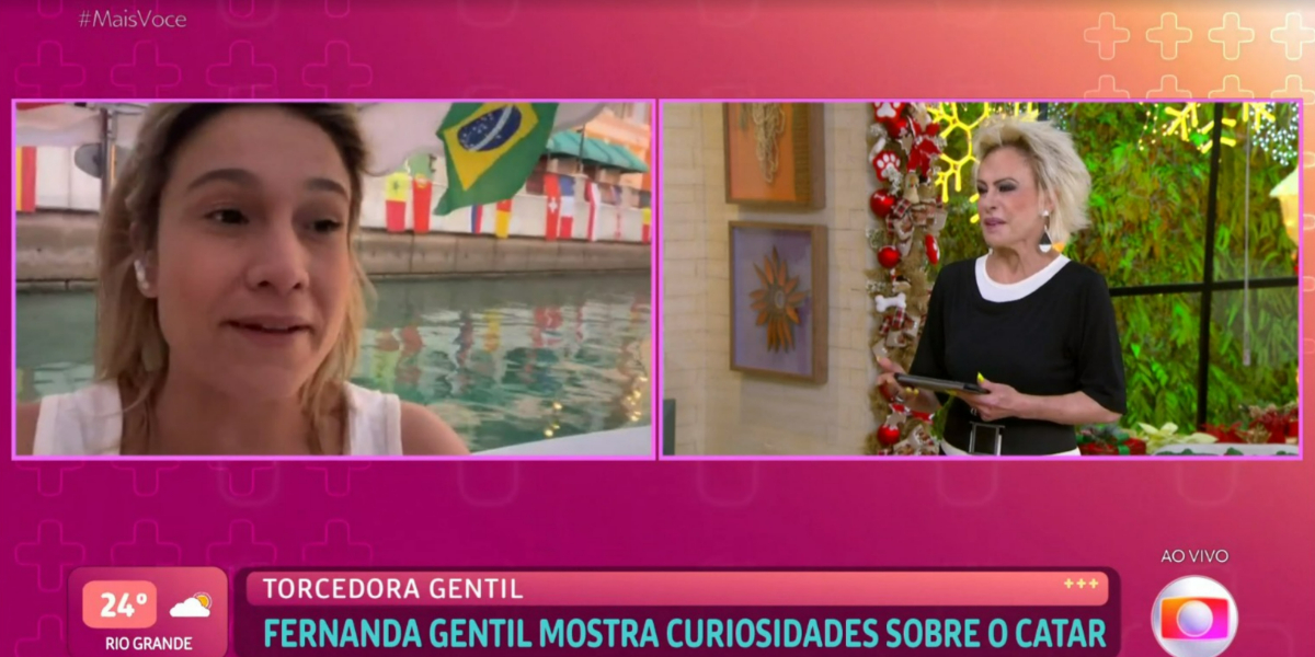 Fernanda Gentil falou sobre parceria com Ana Maria Braga (Foto: Reprodução/TV Globo)