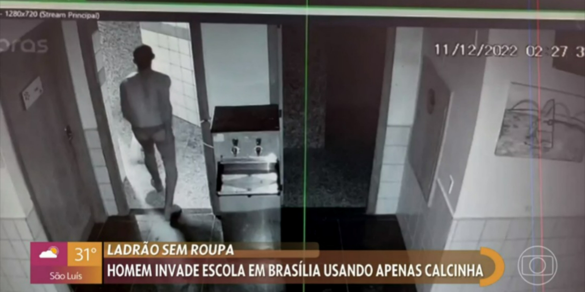 Homem de calcinha apareceu no "Encontro" (Foto: Reprodução/TV Globo)