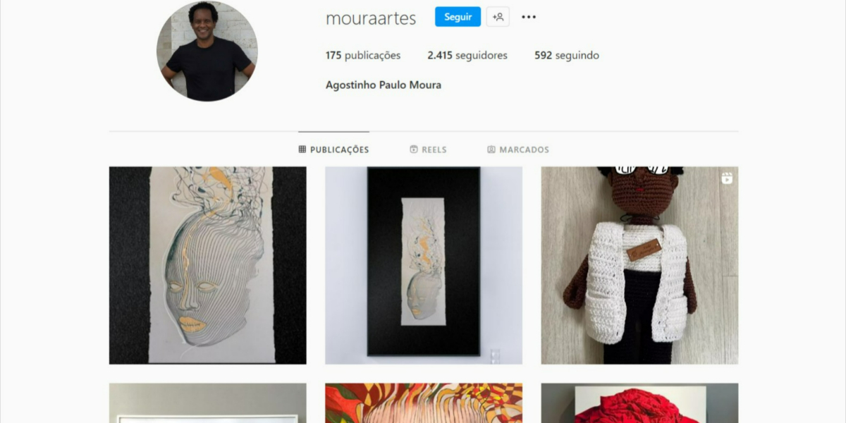 Marido de Maju é um grande pintor de quadros (Foto: Reprodução/Instagram)