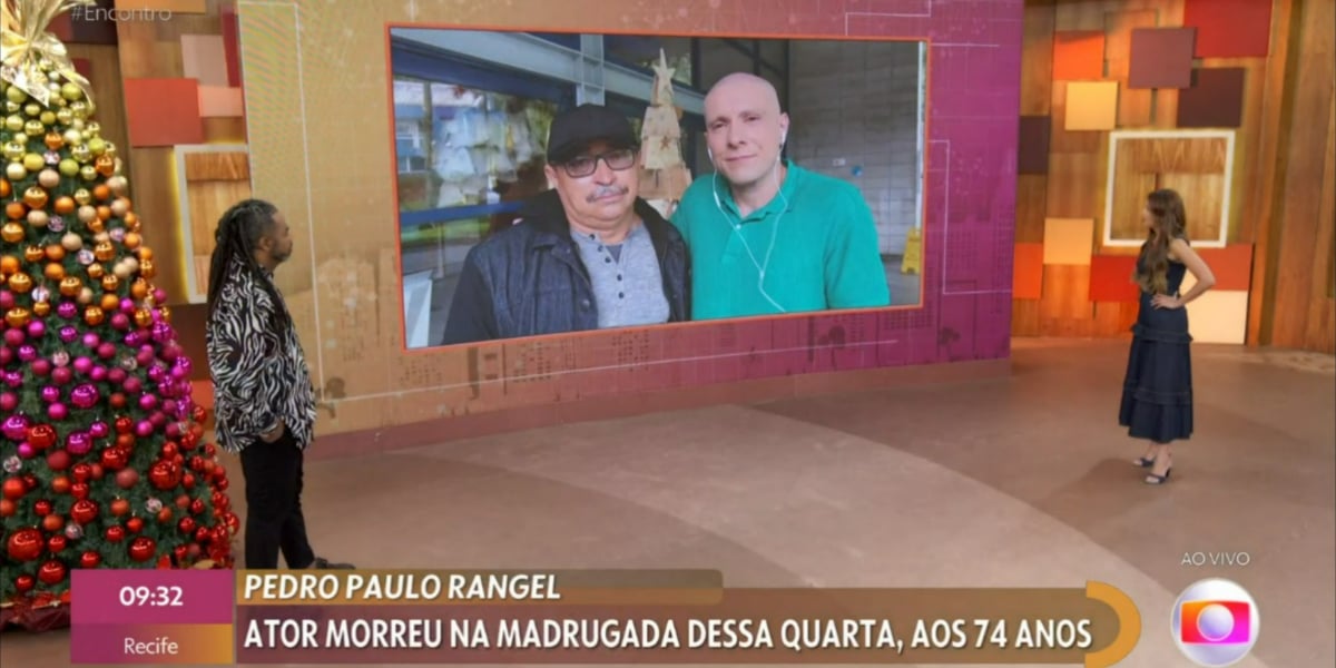 Patrícia Poeta prestou homenagem a Pedro Paulo Rangel (Foto: Reprodução/TV Globo)