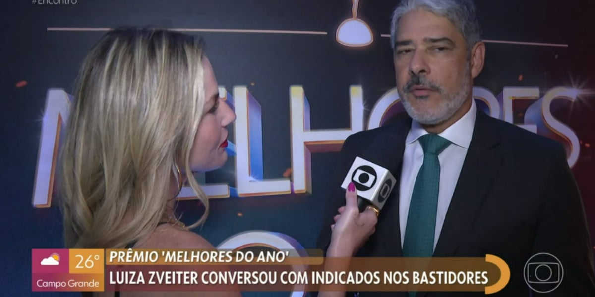 William Bonner foi indicado ao prêmio "Melhores do Ano" e falou com o "Encontro" (Foto: Reprodução/TV Globo)