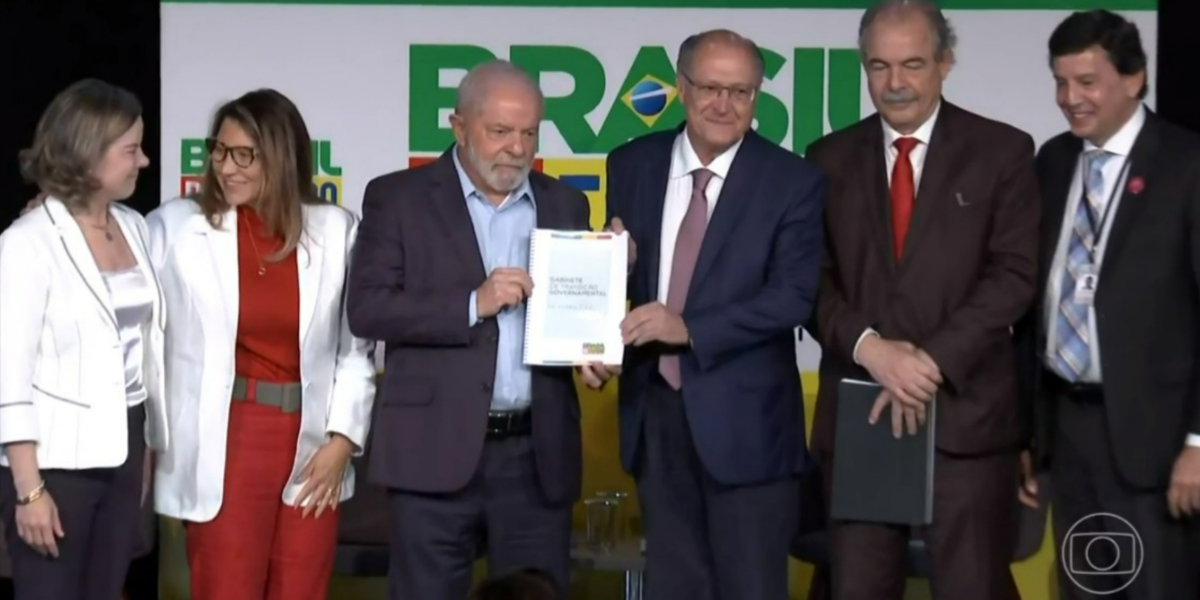 "Jornal Nacional" mostrou discurso de Lula (Foto: Reprodução/TV Globo)