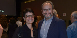 Sandra Annenberg e Ernesto Paglia (Foto: AgNews)