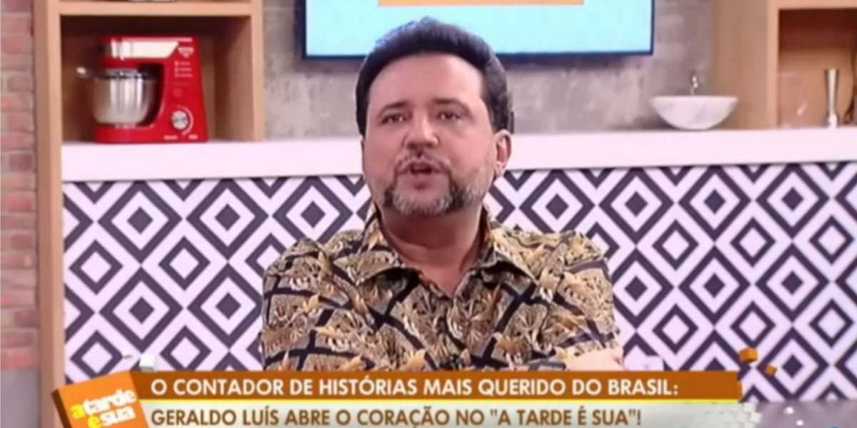 Geraldo Luís no "A Tarde é Sua" (Foto: Reprodução/RedeTV!)