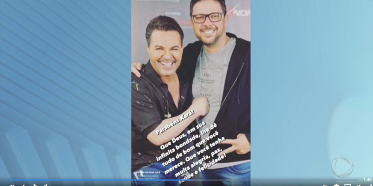 Ex-de atual de Eduardo Costa manda felicidades para sertanejo (Reprodução)