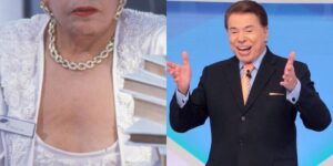 Estrela da Globo teve barraco em gravação e disse que Silvio Santos estava ligando (Reprodução Globo/SBT)