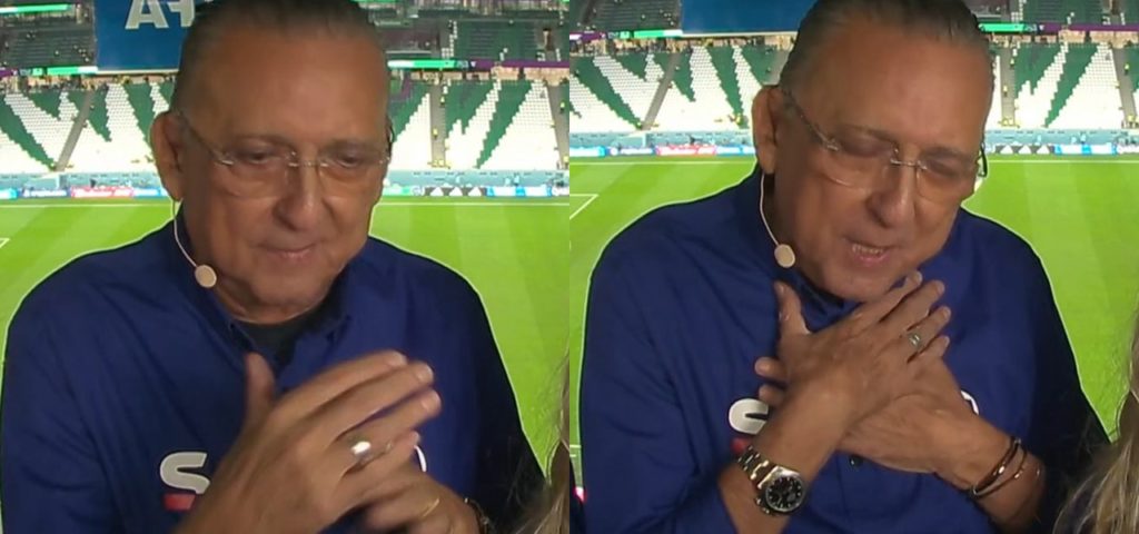Galvão Bueno chorou ao se despedir das tranmissões da seleção brasileira na Globo