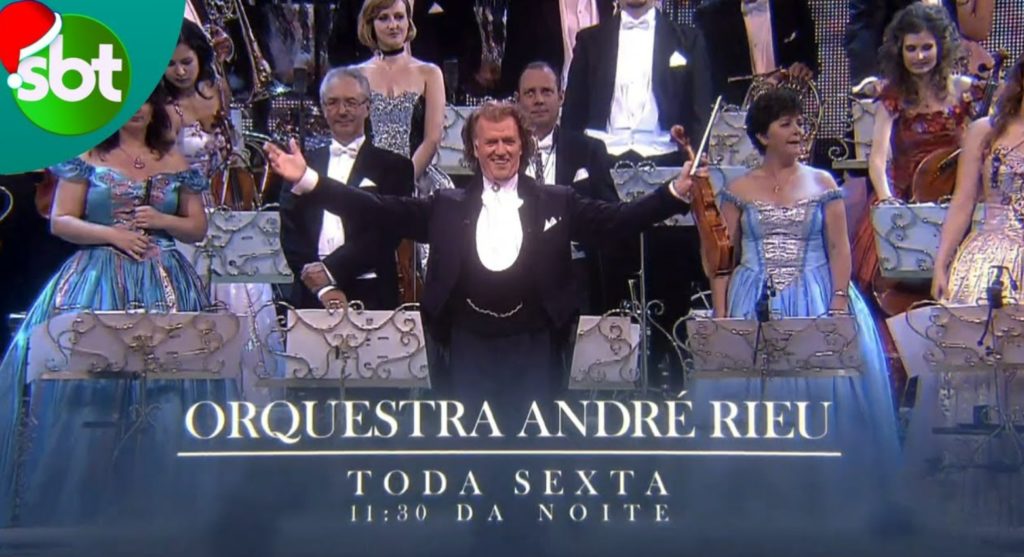 SBT já está anunciando a Orquestra de André Rieu nos intervalos da programação